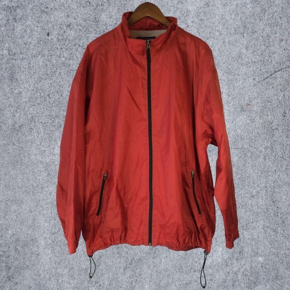 Champs Sport Full Zipper Closure Red Windbreaker Jacket Size XL - Picture 1 of 7